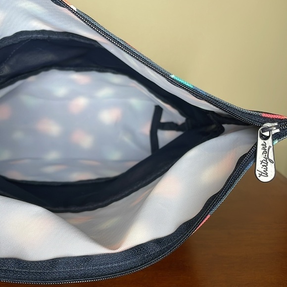 THIRTY ONE Painted Dot Trio Size Up Expandable Pouch Travel Storage Colorful - Picture 8 of 8